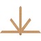 Ekena Millwork Kennewick Timber Gable Bracket, Western Red Cedar, 60"W x 40"H x 3 1/2"D x 3 1/2"F, 16/12 Pitch GBW060X40X0404KEN00SWR - alternate 1